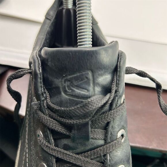 Keen Toyah Women's Black Leather Lace Up Hiking Walking Shoes Size 6 - Picture 8 of 13